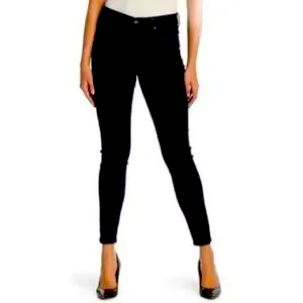 T Tahari Kelly Mid-Rise Skinny Jeans - Black, Size 2